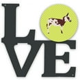 thumbnail image 1 of Caroline's Treasures BB7677WALV American Spotted Donkey Green Metal Wall Artwork LOVE, 12X12, multicolor, 1 of 2