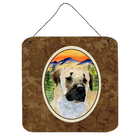 Carolines Treasures SS8197DS66 Anatolian Shepherd Aluminum Metal Wall or Door Hanging Prints, 6 x 6", Multicolor