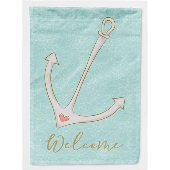 Carolines Treasures Anchor Welcome Flag Garden Size