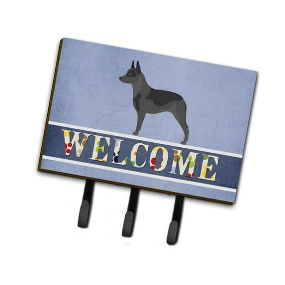 Carolines Treasures  Australian Cattle Dog Welcome Leash or Key Holder - Multi-Colored