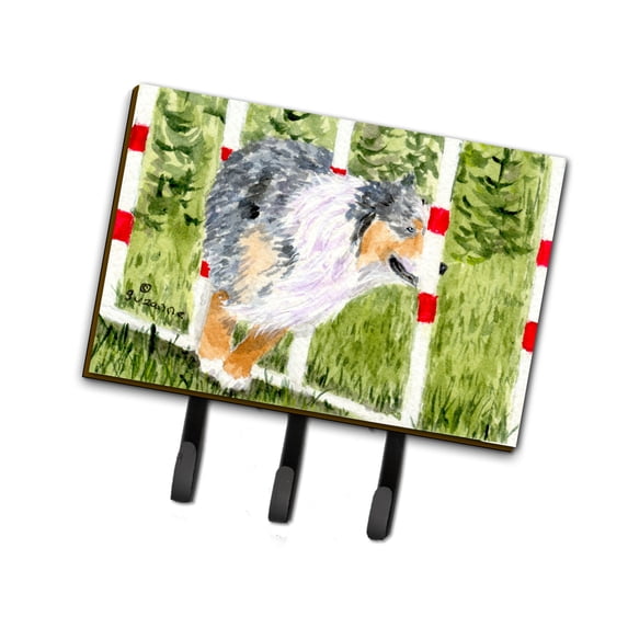Carolines Treasures SS8885TH68 Australian Shepherd Leash Holder or Key Hook, Large, Multicolor
