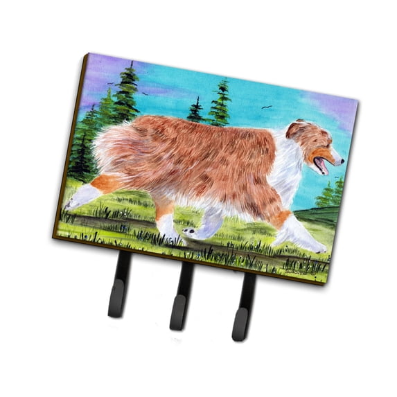 Carolines Treasures SS8423TH68 Australian Shepherd Leash Holder or Key Hook, Large, Multicolor