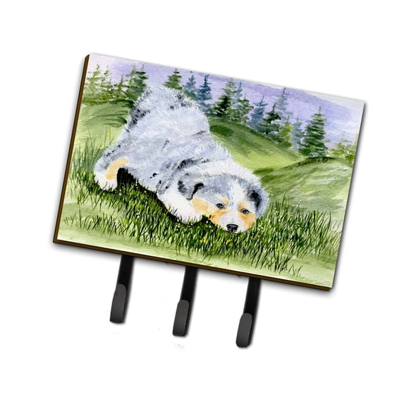 Carolines Treasures SS8015TH68 Australian Shepherd Leash Holder or Key Hook, Large, Multicolor