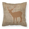 thumbnail image 1 of Carolines Treasures BB1012-BL-BN-PW1414 Deer Burlap and Brown   Canvas Fabric Decorative Pillow BB1012 14Hx14W, 1 of 4