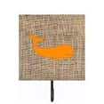 thumbnail image 1 of Carolines Treasures BB1021-BL-OR-SH4 Whale Burlap And Orange Leash Or Key Holder, 1 of 2