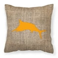 thumbnail image 1 of Carolines Treasures BB1026-BL-OR-PW1818 Fish - Marlin Burlap and Orange   Canvas Fabric Decorative Pillow BB1026 18H, 1 of 2