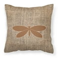 thumbnail image 1 of Carolines Treasures BB1055-BL-BN-PW1818 Moth Burlap and Brown   Canvas Fabric Decorative Pillow BB1055 18H x18W, 1 of 2