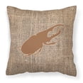 thumbnail image 1 of Carolines Treasures BB1056-BL-BN-PW1414 Beetle Burlap and Brown   Canvas Fabric Decorative Pillow BB1056 14Hx14W, 1 of 4