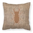 thumbnail image 1 of Carolines Treasures BB1063-BL-BN-PW1818 Beetle Burlap and Brown   Canvas Fabric Decorative Pillow BB1063 18H x18W, 1 of 2