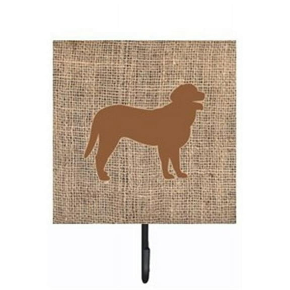 Carolines Treasures BB1074-BL-BN-SH4 Curly Coated Retriever Burlap and Brown Leash Or Key Holder