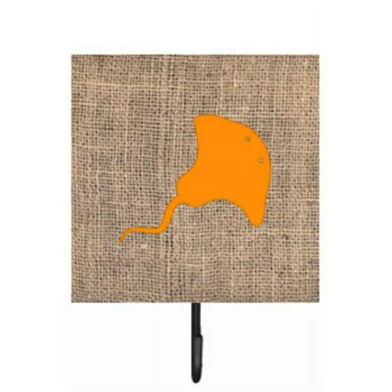 Carolines Treasures BB1095-BL-OR-SH4 Stingray Burlap And Orange Leash Or Key Holder