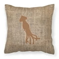 thumbnail image 1 of Carolines Treasures BB1096-BL-BN-PW1818 Squid Burlap and Brown   Canvas Fabric Decorative Pillow BB1096 18H x18W, 1 of 2