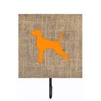 Carolines Treasures BB1105-BL-OR-SH4 Pointer Burlap And Orange Leash Or Key Holder