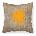 thumbnail image 1 of Carolines Treasures BB1108-BL-OR-PW1414 Chihuahua Burlap and Orange   Canvas Fabric Decorative Pillow BB1108 14Hx14W, 1 of 4