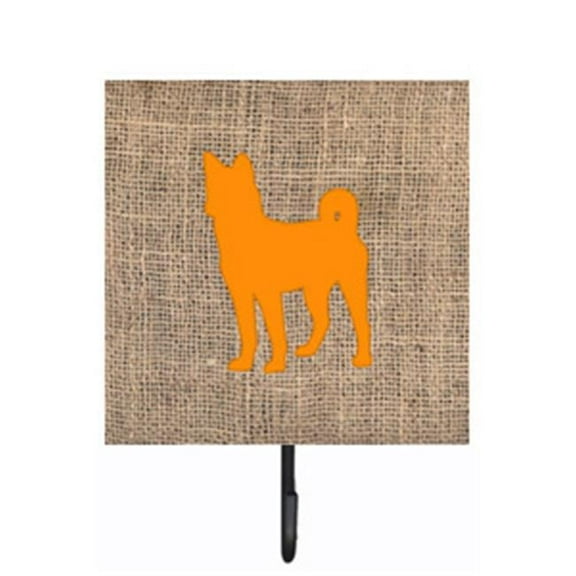 Carolines Treasures BB1110-BL-OR-SH4 Basenji Burlap And Orange Leash Or Key Holder