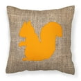 thumbnail image 1 of Carolines Treasures BB1119-BL-OR-PW1818 Squirrel Burlap and Orange   Canvas Fabric Decorative Pillow BB1119 18H x18W, 1 of 2