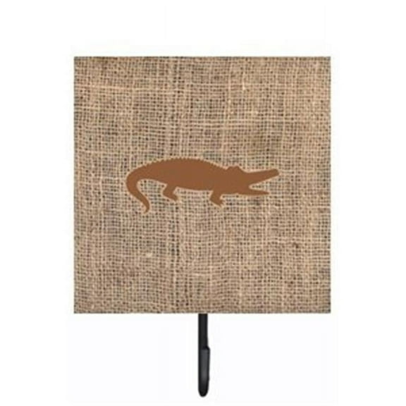 Carolines Treasures BB1120-BL-BN-SH4 Alligator Burlap and Brown Leash Or Key Holder