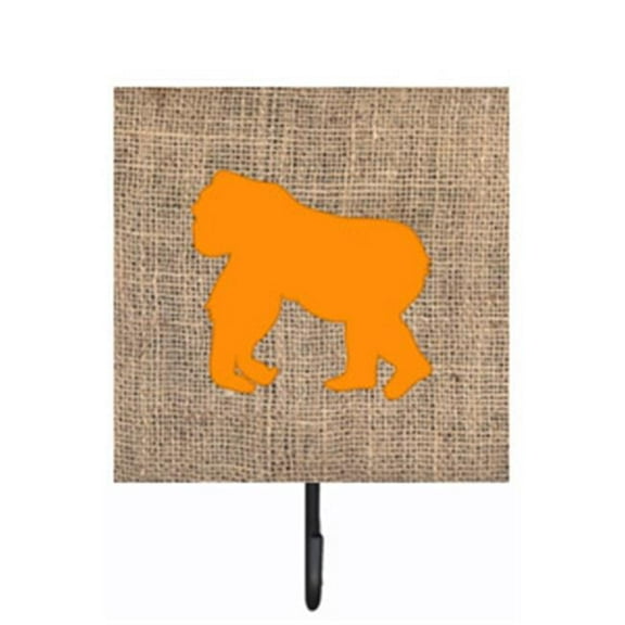 Carolines Treasures BB1129-BL-OR-SH4 Gorilla Burlap And Orange Leash Or Key Holder
