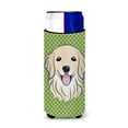 thumbnail image 1 of Carolines Treasures BB1137MUK Green Checkered Golden Retriever Ultra Beverage Insulators for slim cans  Slim Can, 1 of 2