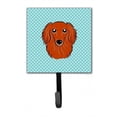 thumbnail image 1 of Carolines Treasures BB1152SH4 Checkerboard Blue Longhair Red Dachshund Leash & Key Holder, 1 of 1