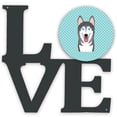 thumbnail image 1 of Carolines Treasures BB1156WALV Checkerboard Blue Alaskan Malamute Metal Wall Artwork LOVE 12X12 multicolor, 1 of 2