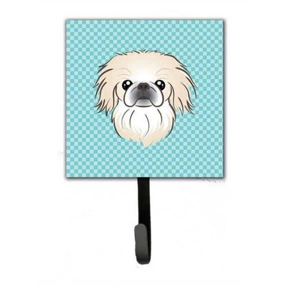 Carolines Treasures BB1159SH4 Checkerboard Blue Pekingese Leash & Key Holder