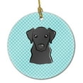 thumbnail image 1 of Carolines Treasures BB1173CO1 Checkerboard Blue Black Labrador Ceramic Ornament  3 in multicolor, 1 of 3