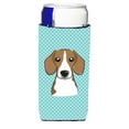 thumbnail image 1 of Carolines Treasures BB1177MUK Checkerboard Blue Beagle Ultra Beverage Insulators for Slim Cans, 1 of 2