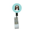 thumbnail image 1 of Carolines Treasures BB1181BR Checkerboard Blue Basset Hound Retractable Badge Reel, 1 of 2