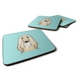 thumbnail image 1 of Carolines Treasures BB1182FC Checkerboard Blue Afghan Hound Foam Coaster Set of 4 3 1/2 x 3 1/2 multicolor, 1 of 3