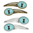 thumbnail image 1 of Carolines Treasures BB1183HCS4 Checkerboard Blue Doberman Barrettes Hair Clips, Set of 4, 1 of 1