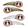 thumbnail image 1 of Carolines Treasures BB1230HCS4 Checkerboard Pink Japanese Chin Barrettes Hair Clips, Set of 4, 1 of 1