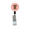 thumbnail image 1 of Carolines Treasures BB1234BR Checkerboard Pink Chocolate Labrador Retractable Badge Reel, 1 of 2