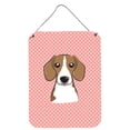 thumbnail image 1 of Carolines Treasures BB1239DS1216 Checkerboard Pink Beagle Wall and Door Hanging Prints, 1 of 2