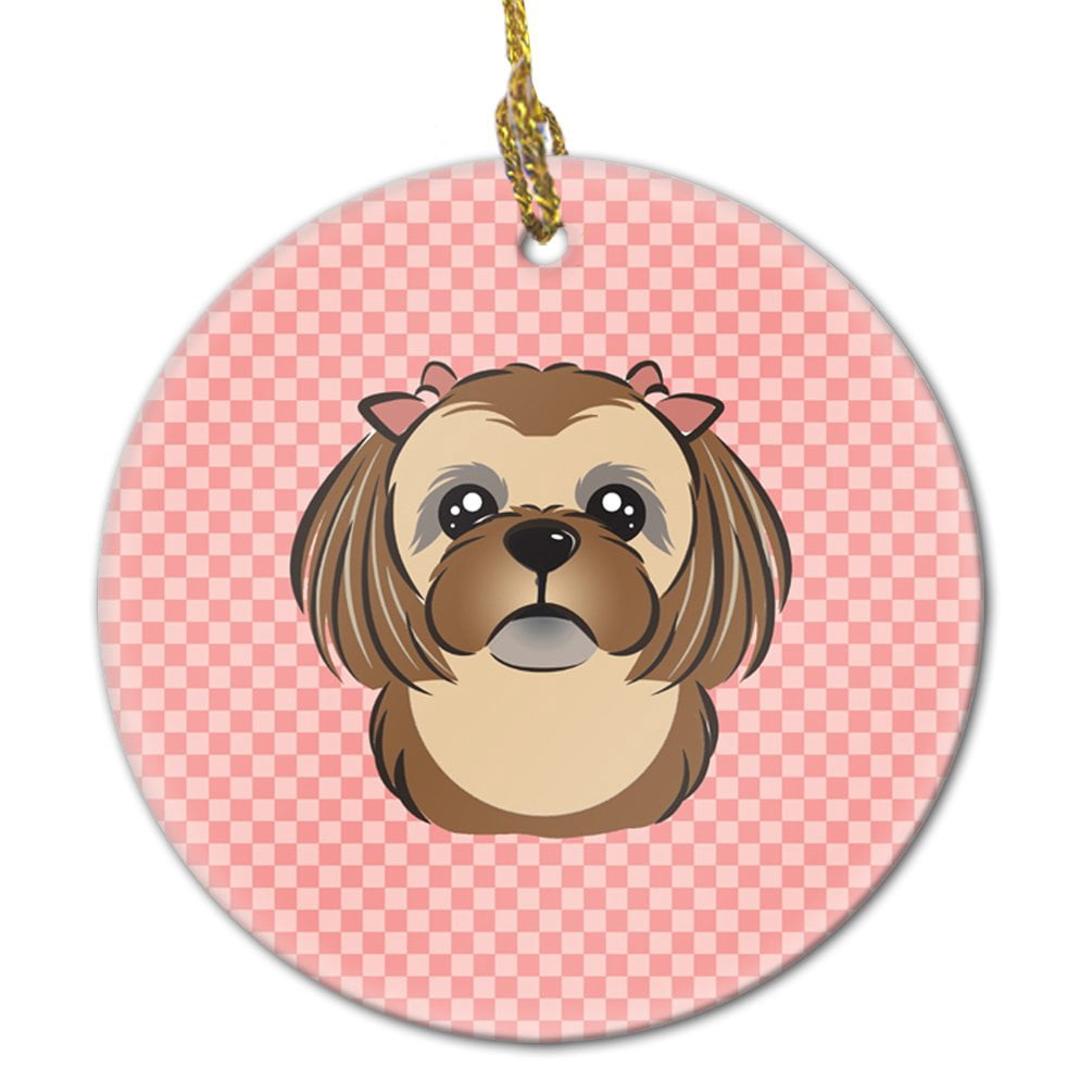 Caroline Treasures Bandiera Decorativa Da Giardino Shih Tzu Ringraziamento – In Tela 100% Poliestere, 40x28 Cm, Doppia Faccia