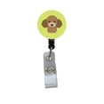 thumbnail image 1 of Carolines Treasures BB1318BR Checkerboard Lime Green Chocolate Brown Poodle Retractable Badge Reel, 1 of 2