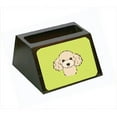 thumbnail image 1 of Carolines Treasures BB1320BCH 4 x 1.25 x 2 In. Checkerboard Lime Green Buff Poodle Business Card Holder, 1 of 1