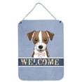 thumbnail image 1 of Caroline's Treasures BB1388DS1216 Jack Russell Terrier Welcome Wall or Door Hanging Prints, Blue, 12x16, multicolor, 1 of 2