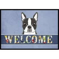 Carolines Treasures BB1389JMAT Boston Terrier Welcome Indoor & Outdoor Mat- 24 x 36 in.