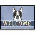 thumbnail image 1 of Carolines Treasures BB1389MAT Boston Terrier Welcome Indoor & Outdoor Mat- 18 x 27 in., 1 of 4