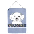 thumbnail image 1 of Caroline's Treasures BB1394DS1216 Maltese Welcome Wall or Door Hanging Prints, Blue, 12x16, multicolor, 1 of 2