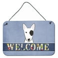 thumbnail image 1 of Carolines Treasures BB1395DS812 Bull Terrier Welcome Wall and Door Hanging Prints, 1 of 2