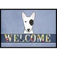 thumbnail image 1 of Carolines Treasures BB1395MAT Bull Terrier Welcome Indoor & Outdoor Mat- 18 x 27 in., 1 of 4
