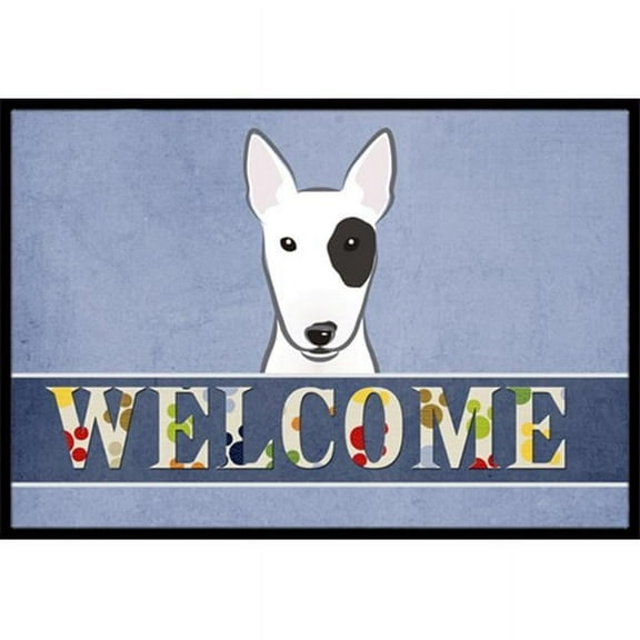 Carolines Treasures BB1395MAT Bull Terrier Welcome Indoor & Outdoor Mat- 18 x 27 in.