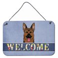 thumbnail image 1 of Carolines Treasures BB1397DS812 German Shepherd Welcome Wall and Door Hanging Prints, 1 of 2