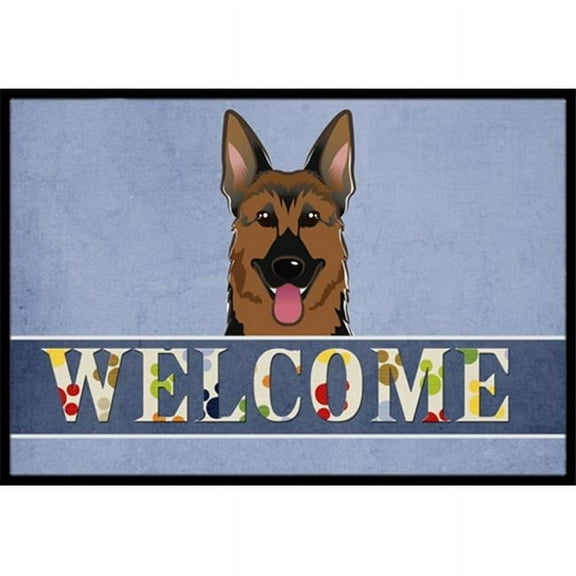 Carolines Treasures BB1397JMAT German Shepherd Welcome Indoor & Outdoor Mat- 24 x 36 in.