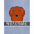 thumbnail image 1 of Carolines Treasures BB1400GF Longhair Red Dachshund Welcome Flag Garden Size, 1 of 3