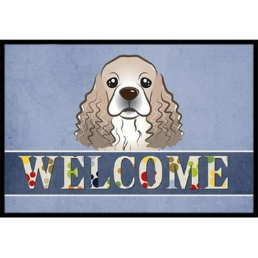 Carolines Treasures BB1402JMAT Cocker Spaniel Welcome Indoor & Outdoor Mat- 24 x 36 in.