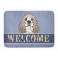 thumbnail image 1 of Carolines Treasures BB1402RUG Cocker Spaniel Welcome Machine Washable Memory Foam Mat Blue 19 X 27" multicolor, 1 of 4