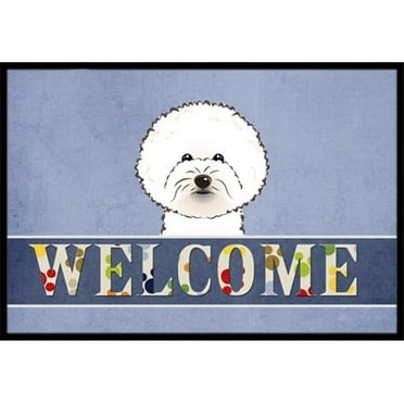 Carolines Treasures BB1403MAT Bichon Frise Welcome Indoor & Outdoor Mat- 18 x 27 in.